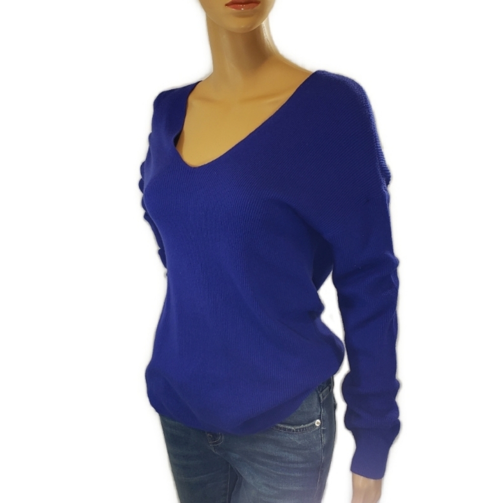 Splendid Purple Twist Knot Sweater
